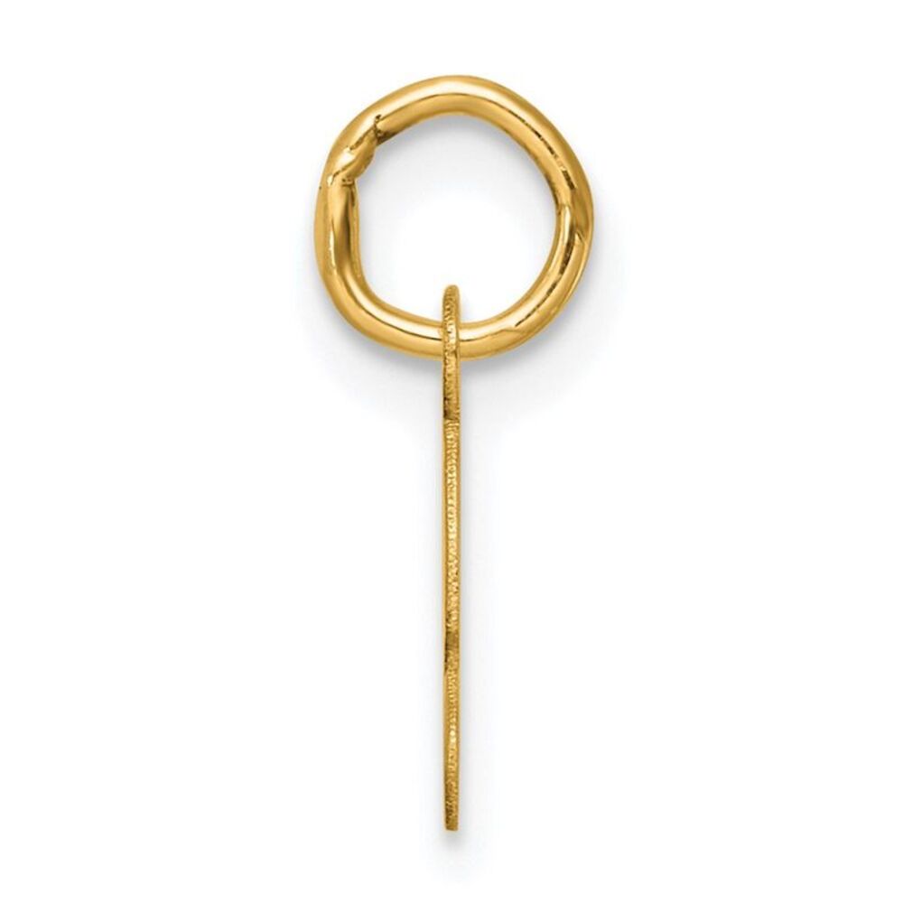 Kazi Luxury 14k Yellow Gold Small Script Letter I… - image 2